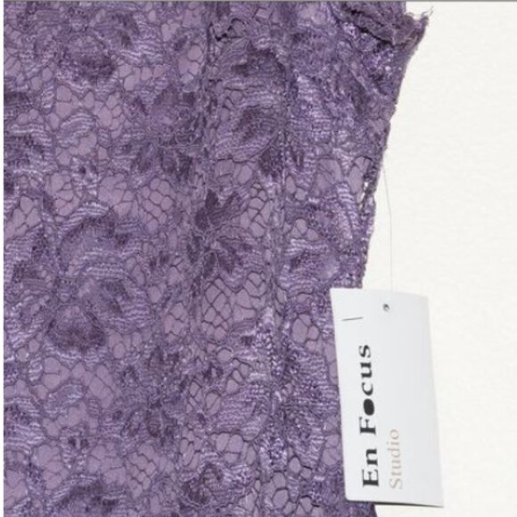 Brand New Beautiful Enfocus Studio Lavender Lace Dress - Picture 12 of 12